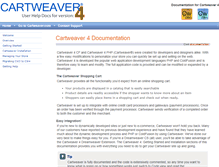 Tablet Screenshot of docs.cartweaver.com